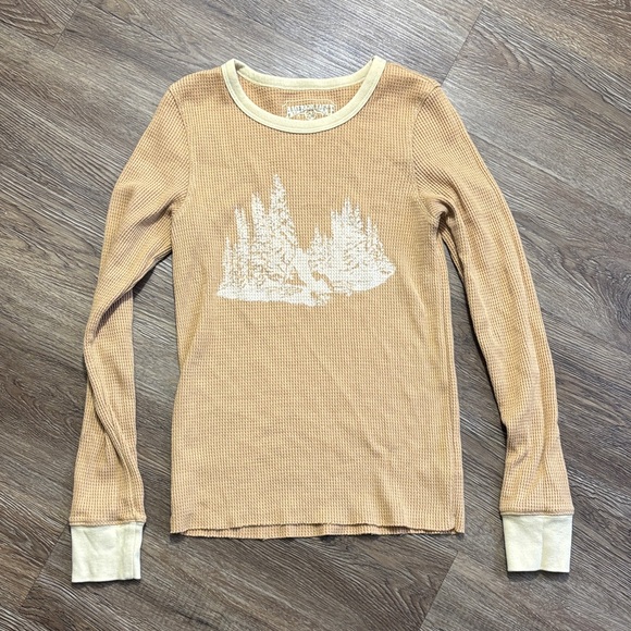 American Eagle Outfitters Tops - American Eagle Outfitters Tan Waffle Knit